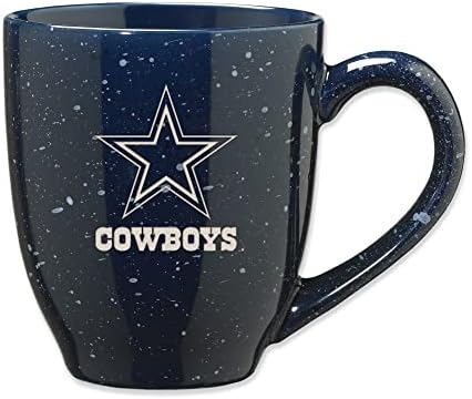 Rico Industries NFL Football 16 oz Team Color Laser Engraved Ceramic Coffee Mug for NFL Fans