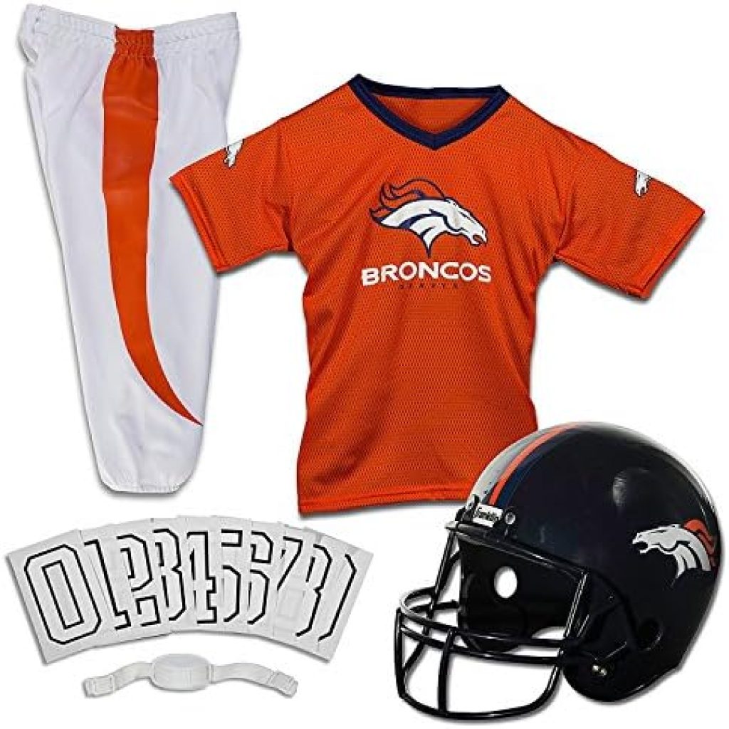 Franklin Sports NFL Youth Football Uniform Set for Boys & Girls - Includes Helmet, Jersey & Pants with Chinstrap + Numbers