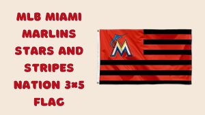 MLB Miami Marlins Stars and Stripes Nation 3×5 Flag